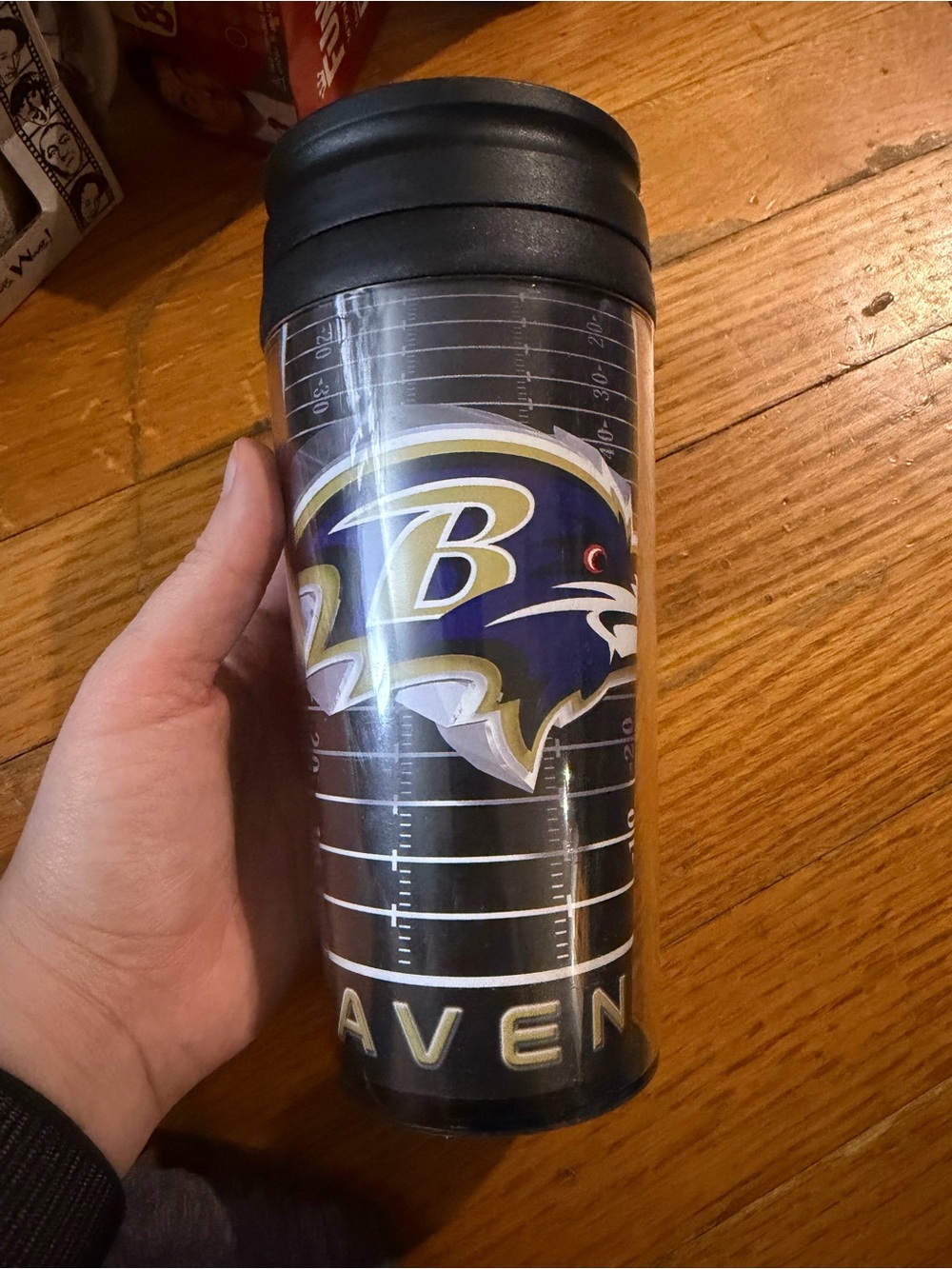 NFL Baltimore Ravens Black and Purple Insulated Travel Tumbler